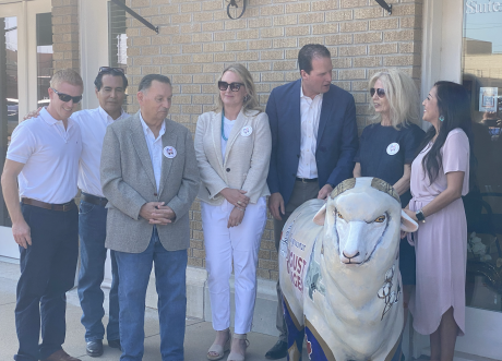 Congressman August Pfluger at "Sheep" Unveiling