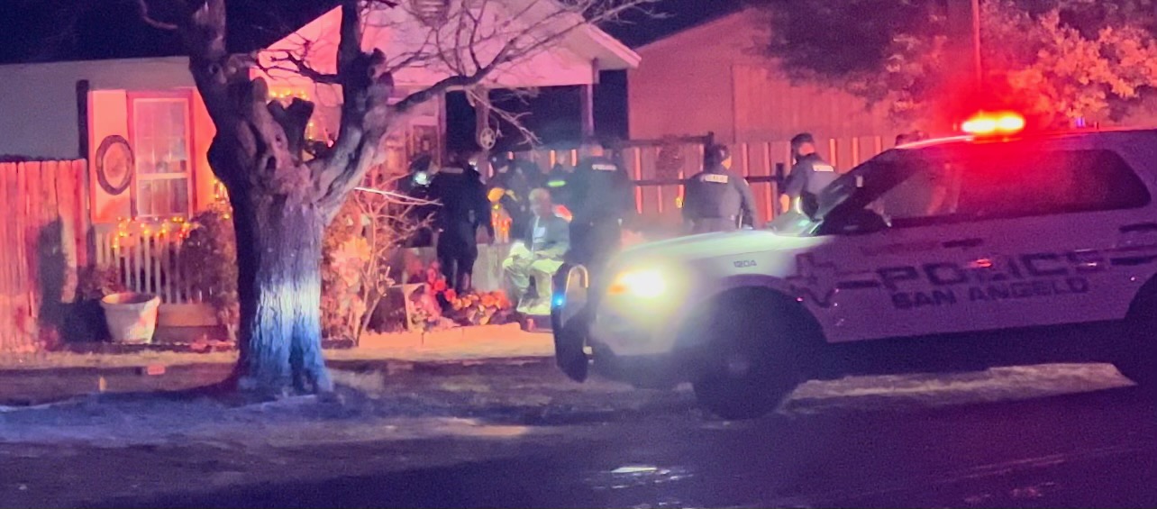 San Angelo Police Surround Home on the North Side San Angelo Police Surround Home on the North Side