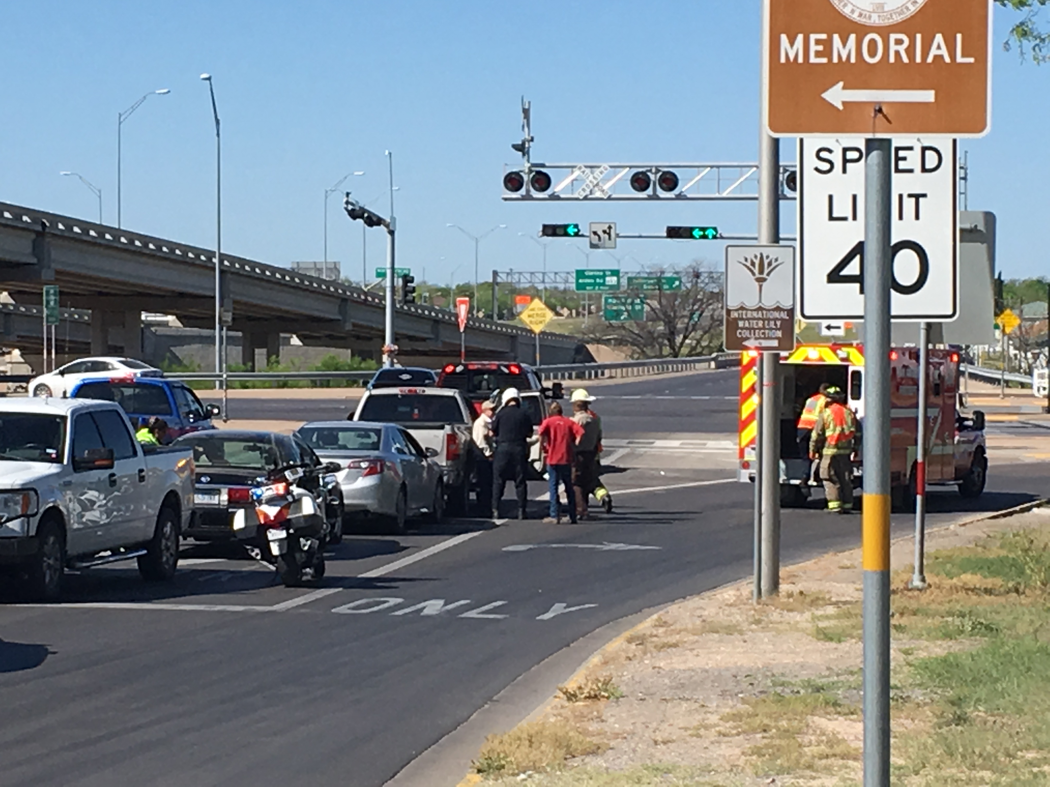 Crash on Bryant Blvd. (LIVE! Photo/Maura Ballard)