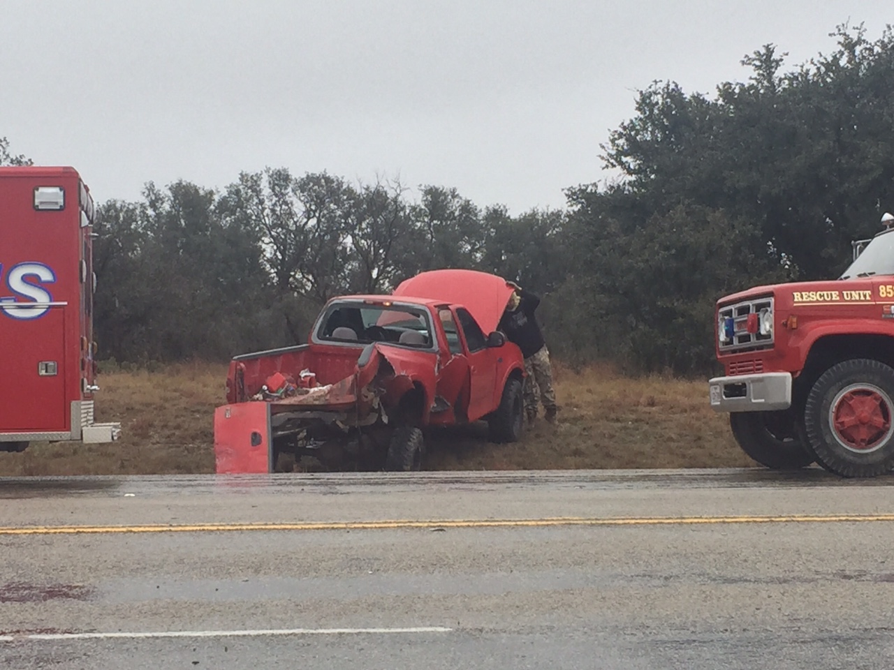 Crash on U.S. 84 (LIVE! Photo/Megan Holmquest) Crash on U.S. 84 (LIVE! Photo/Megan Holmquest)