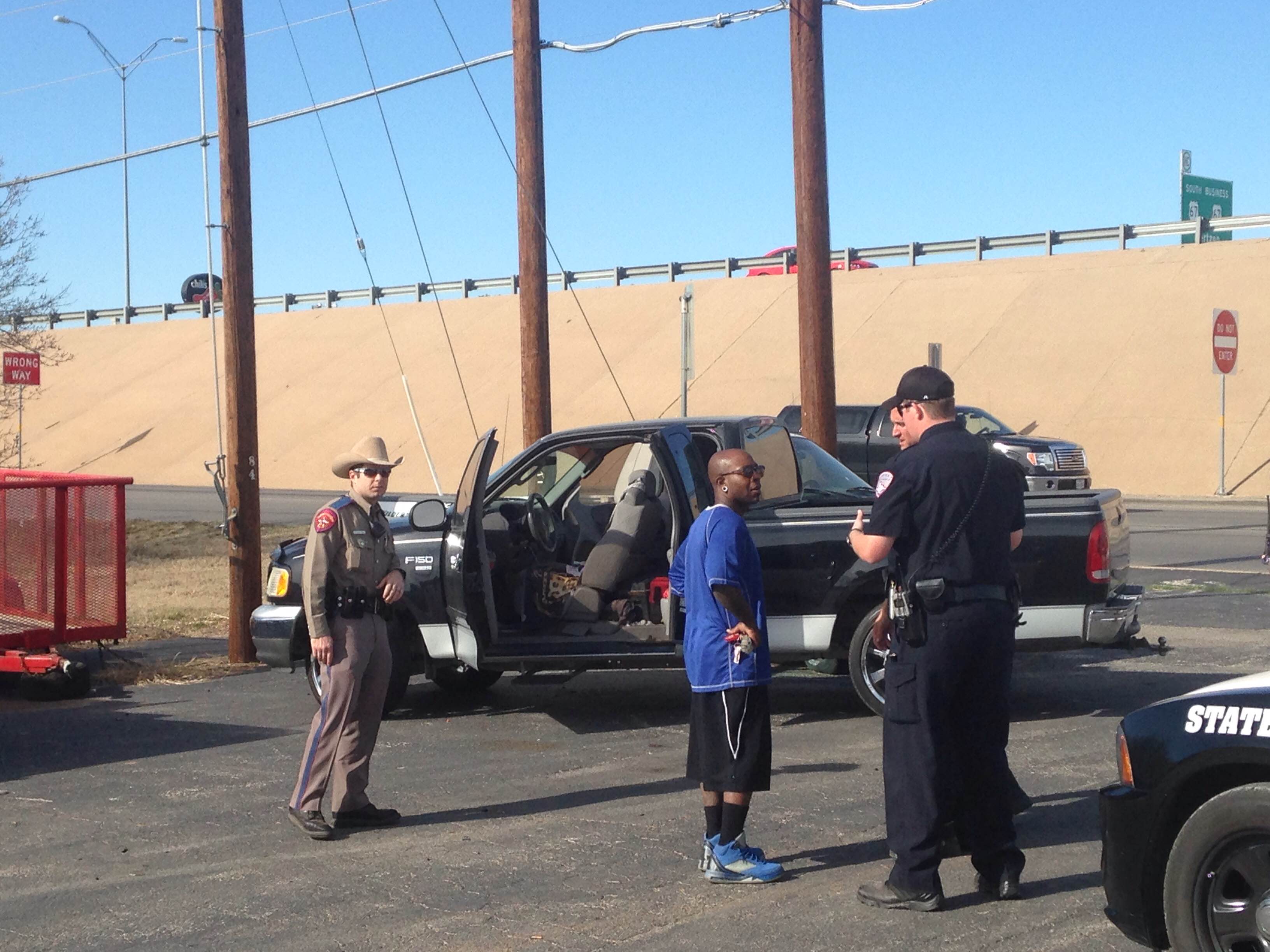 Two suspects led law enforcement in a high-speed chase Sunday afternoon. (LIVE! Photo/Cameron Niblock) Two suspects led law enforcement in a high-speed chase Sunday afternoon. (LIVE! Photo/Cameron Niblock)