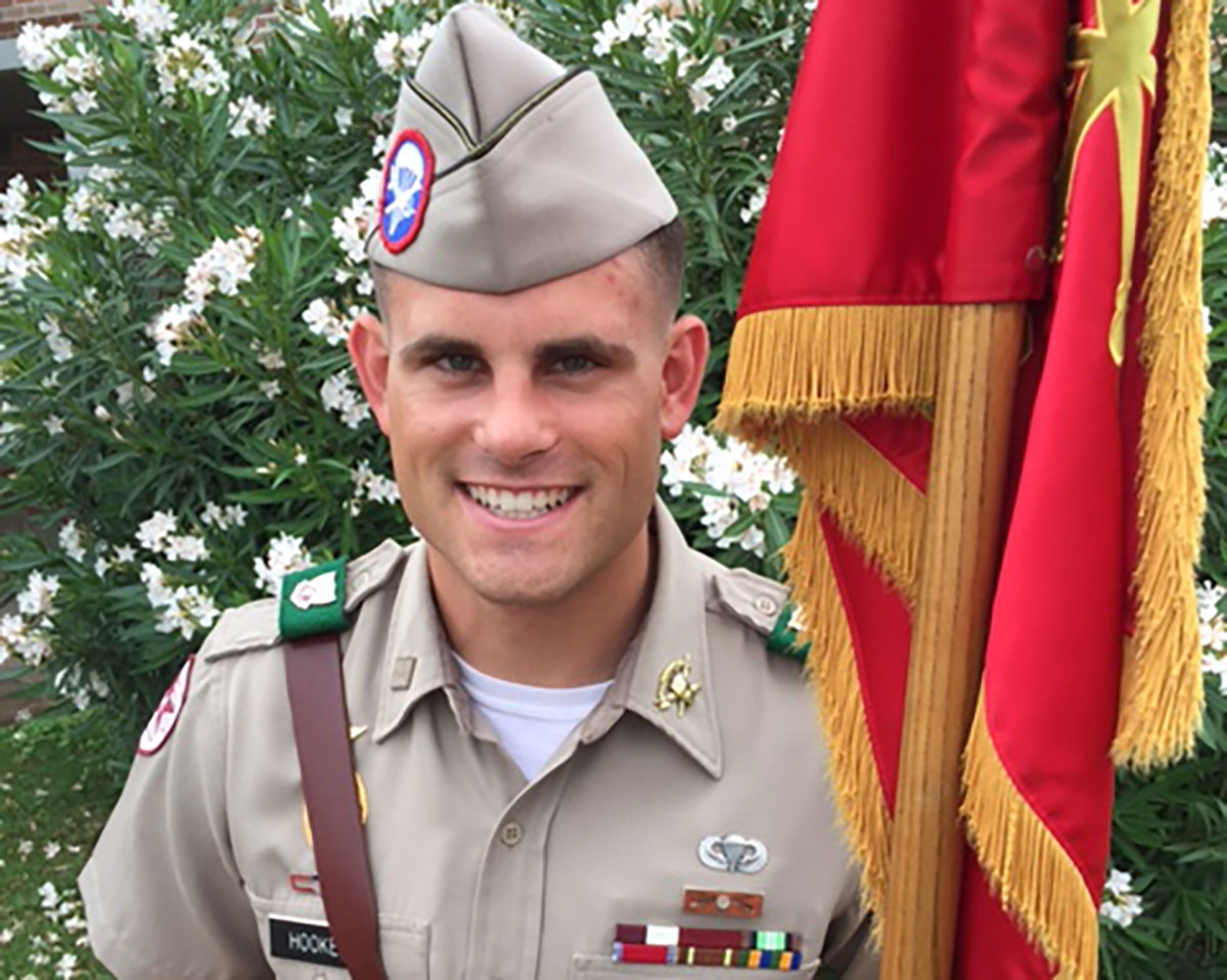 Chris Hooker is the outgoing Company B-2 Commander. He is from San Angelo.  Hooker is the top-ranked senior A&M Army cadet. (Contributed/Randy Brooks) Chris Hooker is the outgoing Company B-2 Commander. He is from San Angelo.  Hooker is the top-ranked senior A&M Army cadet. (Contributed/Randy Brooks)