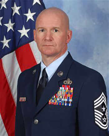 U.S. Air Force Chief Master Sgt. Thomas F. Good of the 17th Training Wing of Goodfellow Air Force Base (ASU) U.S. Air Force Chief Master Sgt. Thomas F. Good of the 17th Training Wing of Goodfellow Air Force Base (ASU)