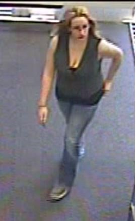 Female suspect in credit card theft.(Contributed Photo\San Angelo Crime Stoppers) Female suspect in credit card theft.(Contributed Photo\San Angelo Crime Stoppers)