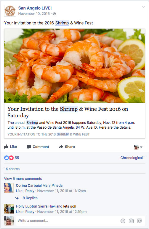 Facebook Share Example Facebook Share Example