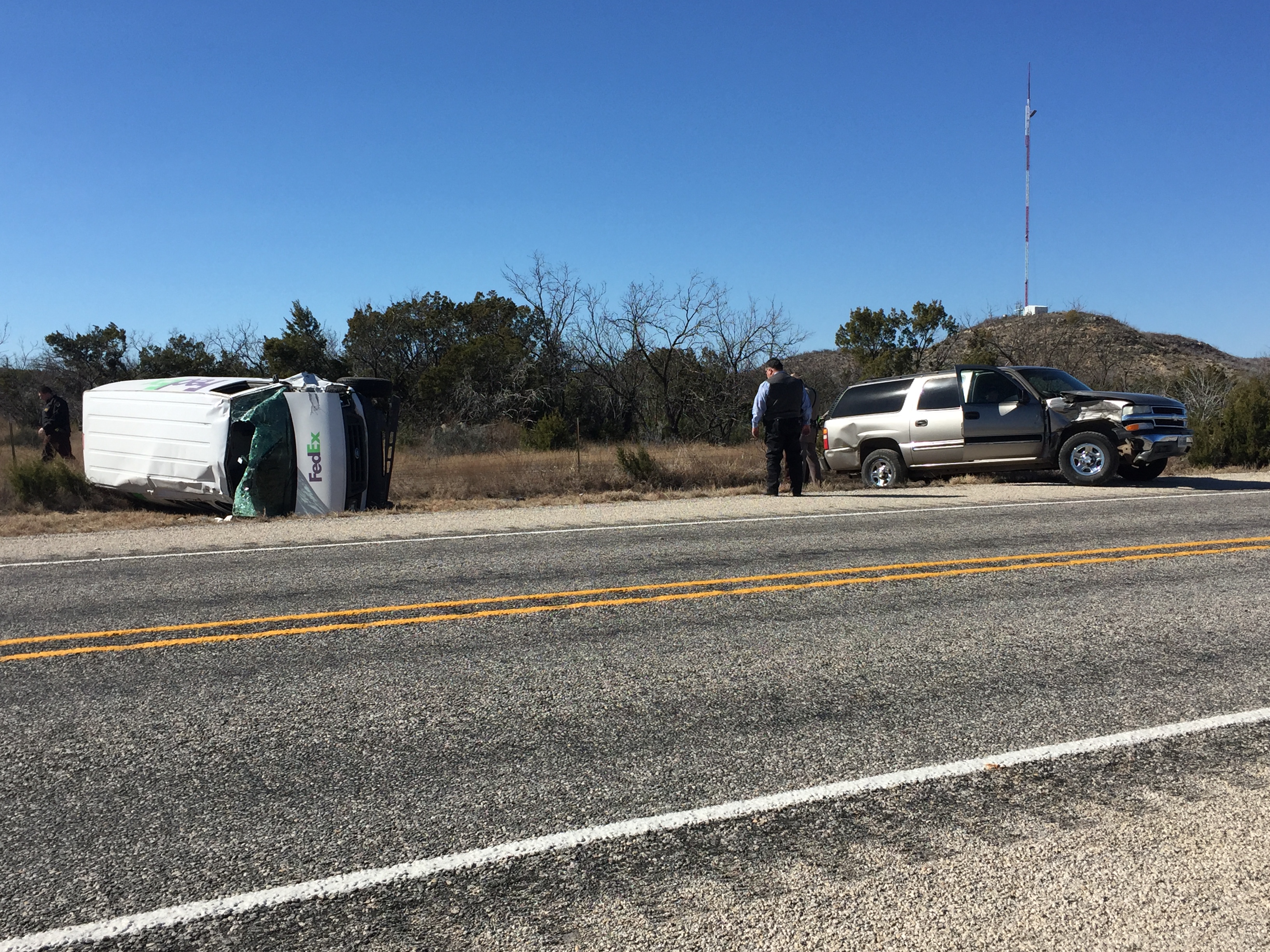 Crash on FM208 and Red River Road (LIVE! Photo/Megan Holmquest) Crash on FM208 and Red River Road (LIVE! Photo/Megan Holmquest)