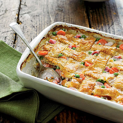 Ham and Vegetable Cobbler