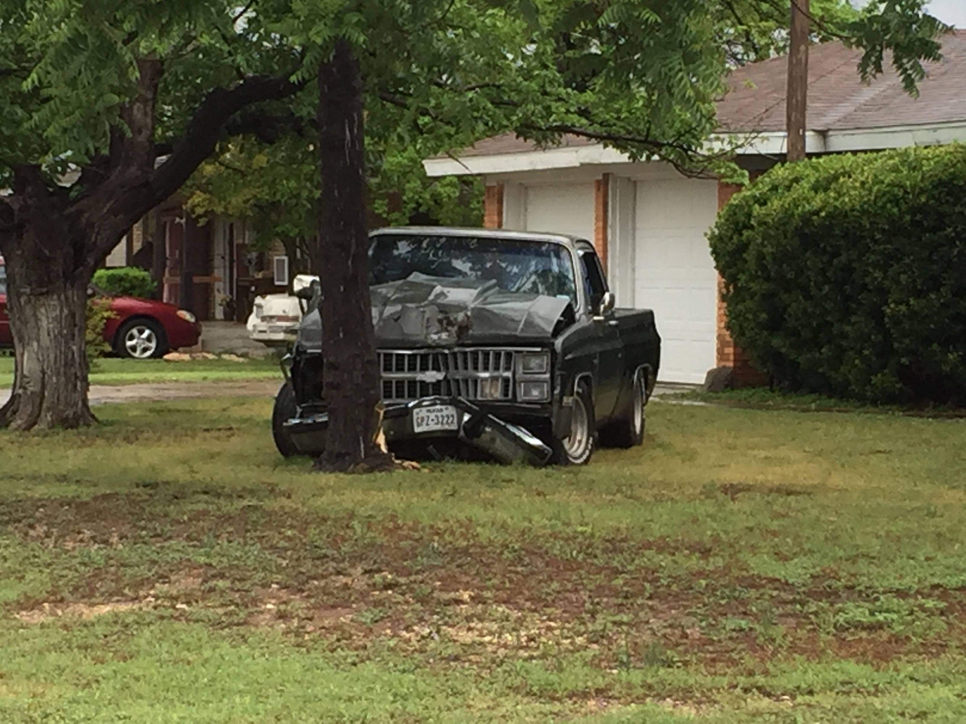 Crash in 3700 block of Grape Creek Road (LIVE! Photo/Megan Holmquest) Crash in 3700 block of Grape Creek Road (LIVE! Photo/Megan Holmquest)