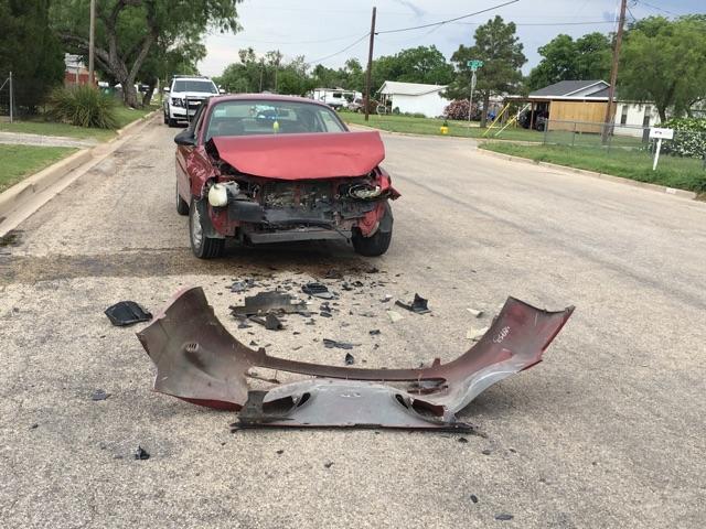 A driver fled the scene after a crash this evening. (LIVE! Photo/Stephanie Lindgren) A driver fled the scene after a crash this evening. (LIVE! Photo/Stephanie Lindgren)