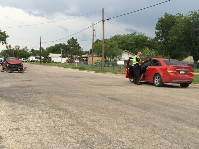 A driver fled the scene after a crash this evening. (LIVE! Photo/Stephanie Lindgren) A driver fled the scene after a crash this evening. (LIVE! Photo/Stephanie Lindgren)