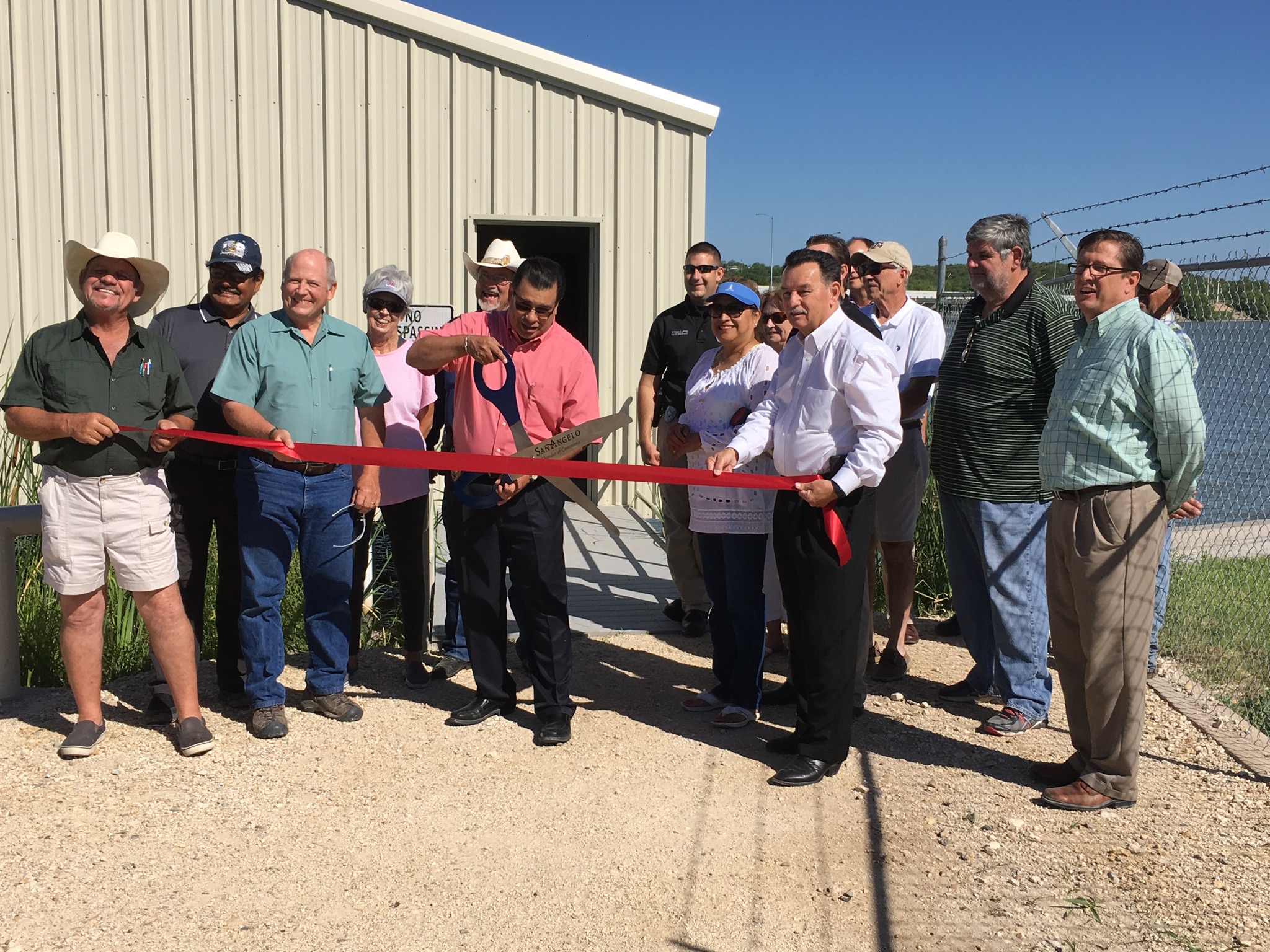 Ribbon Cutting for Lake Nasworthy Police Boathouse