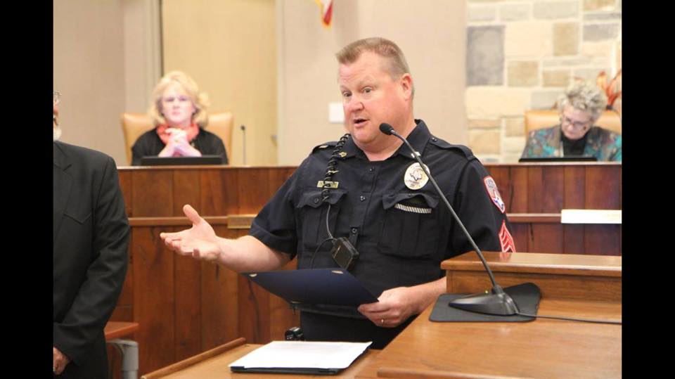 Korby Kennedy at a recent city council meeting. (Contributed/City of San Angelo Public Affairs)
