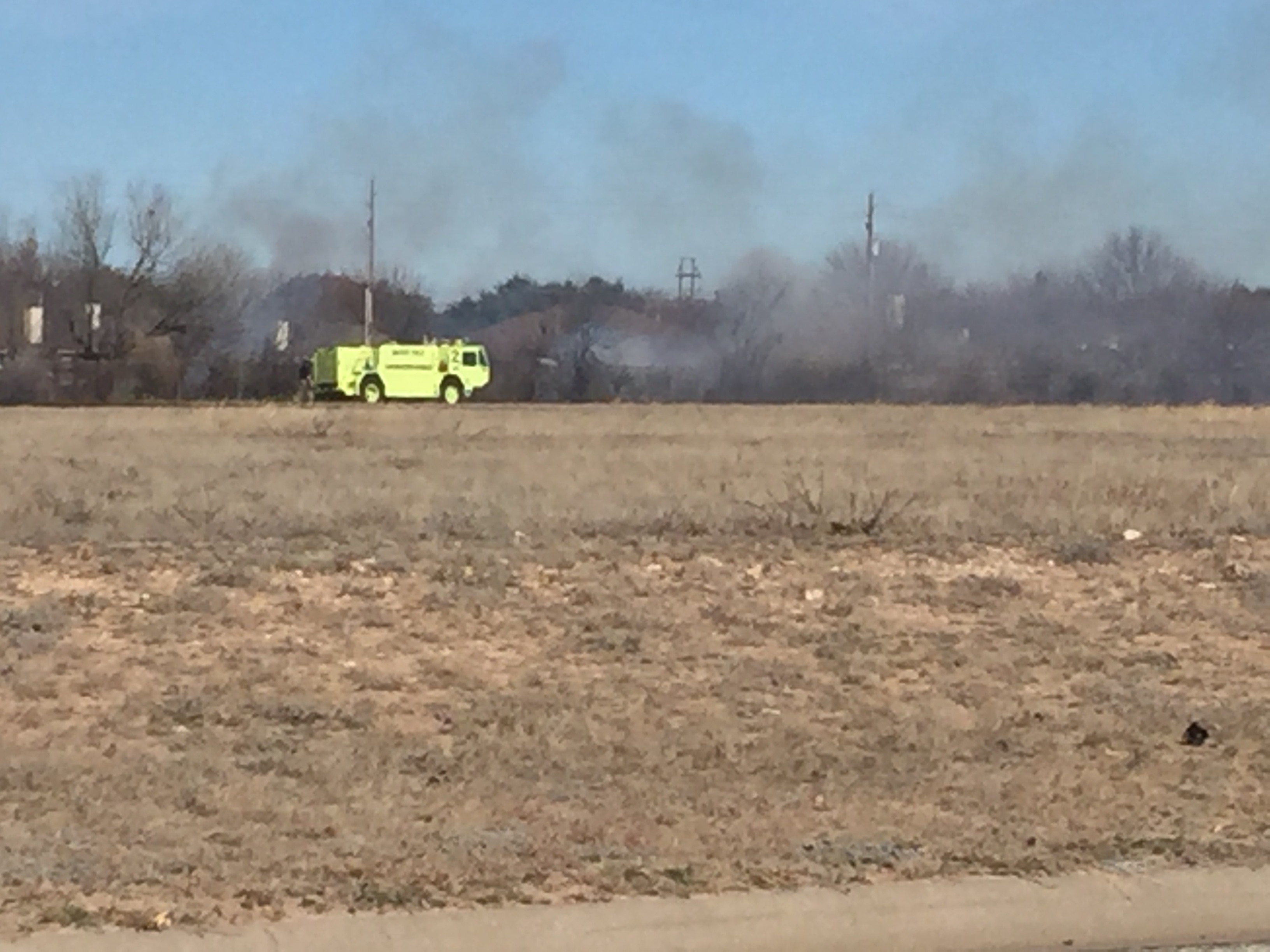 Grass fire near Lamar. (LIVE! Photo/Dewey Weaver) Grass fire near Lamar. (LIVE! Photo/Dewey Weaver)