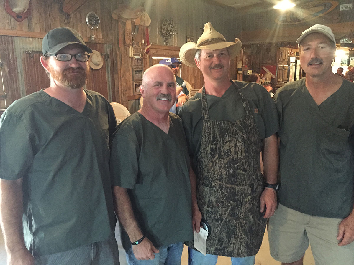 Two Docs and a Grill: (L-R) Grant Ingram, Chris Cole, Keith Ward, Bruce Schwartz. (LIVE! Photo/Joe Hyde)