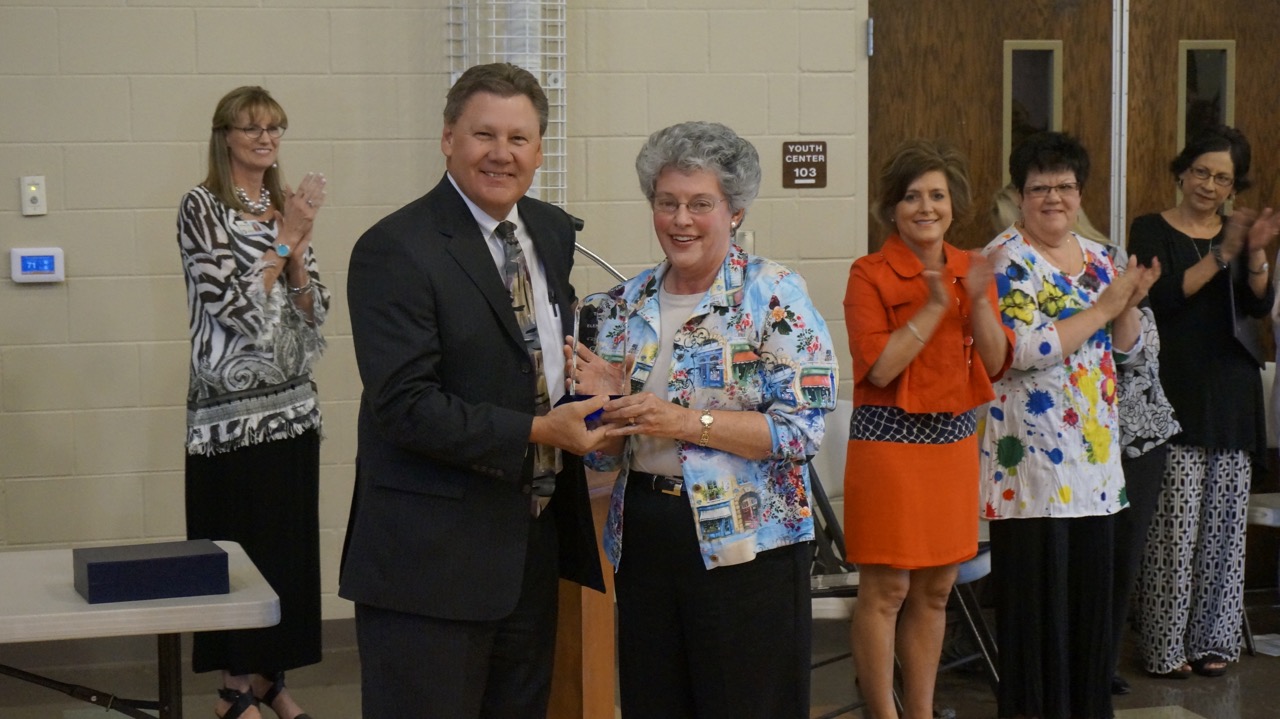 Pam Luce, a first grade teacher from Goliad Elementary Pam Luce, a first grade teacher from Goliad Elementary