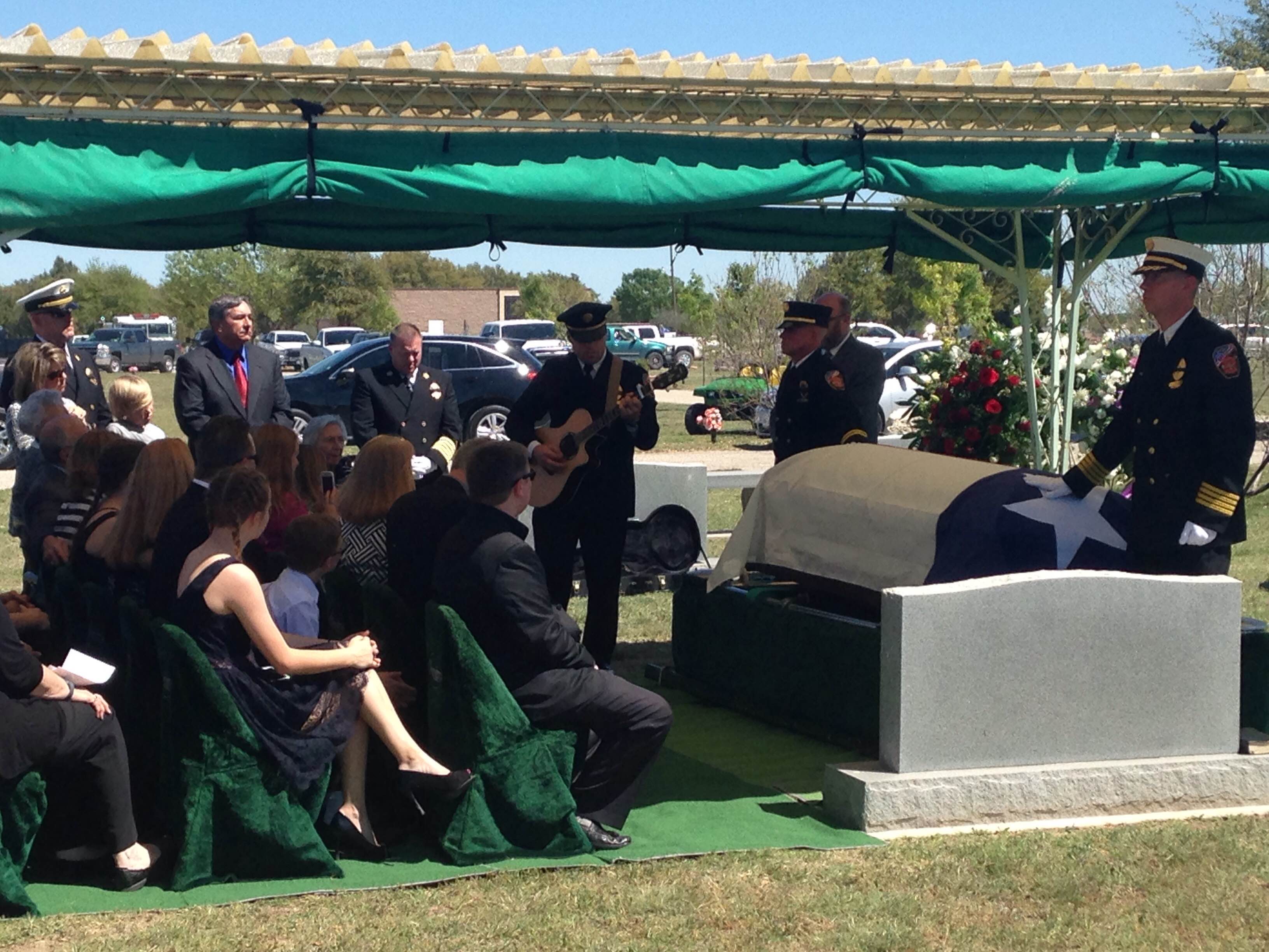 Matt Clark plays a song in remembrance of his father