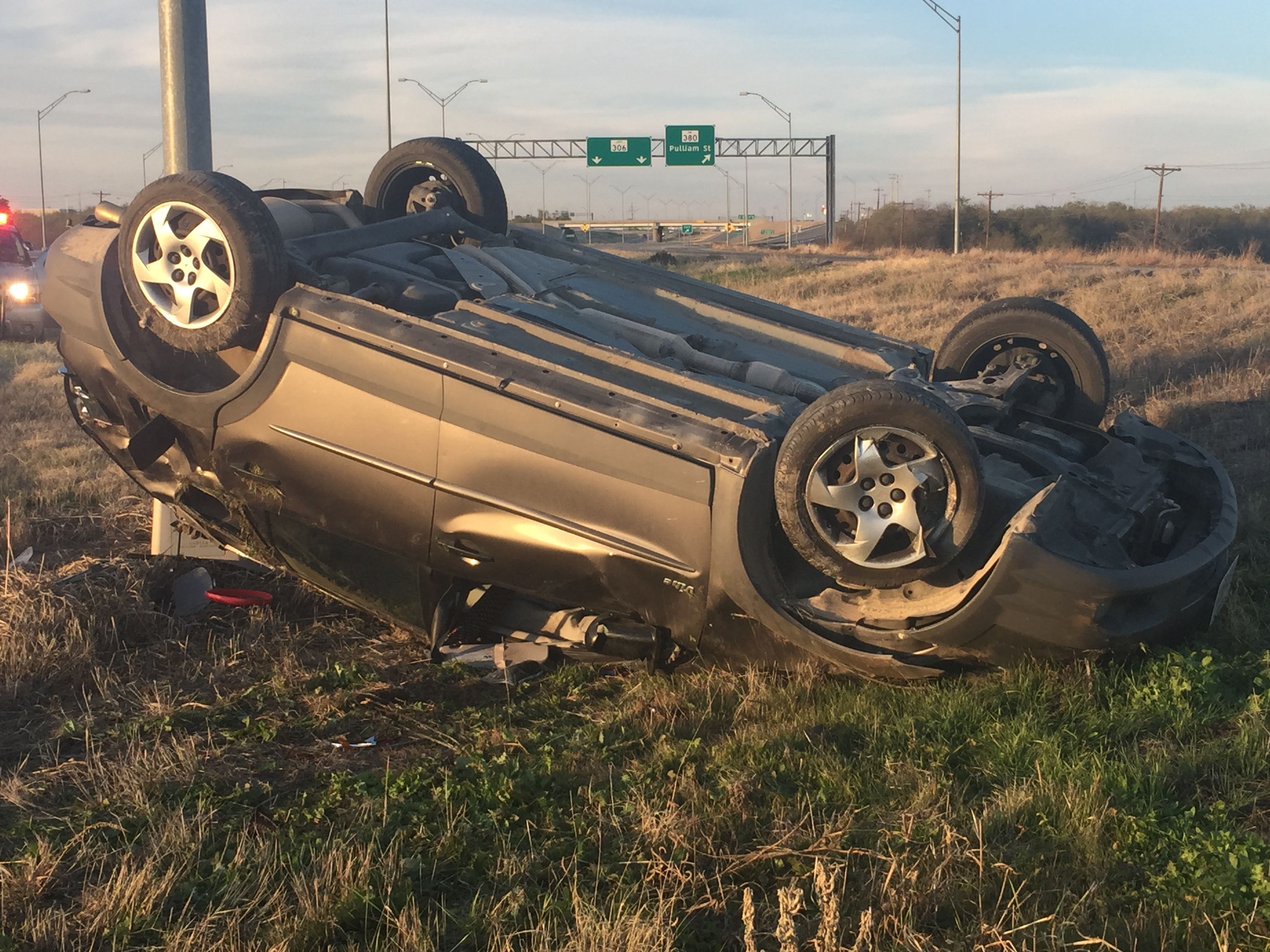Rollover on Loop 306 (LIVE! Photo/Megan Holmquest) Rollover on Loop 306 (LIVE! Photo/Megan Holmquest)