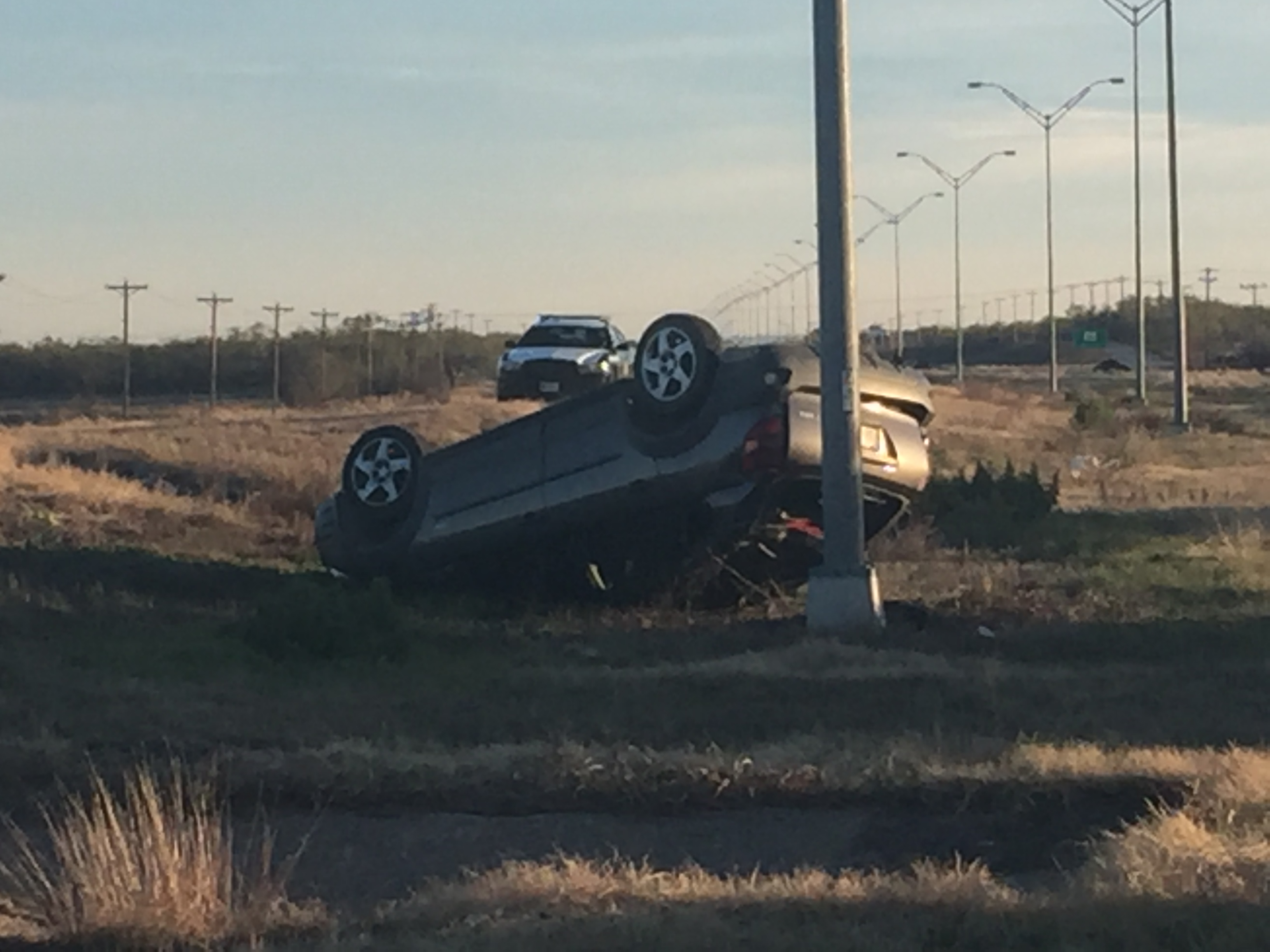 Rollover on Loop 306 (LIVE! Photo/Megan Holmquest) Rollover on Loop 306 (LIVE! Photo/Megan Holmquest)
