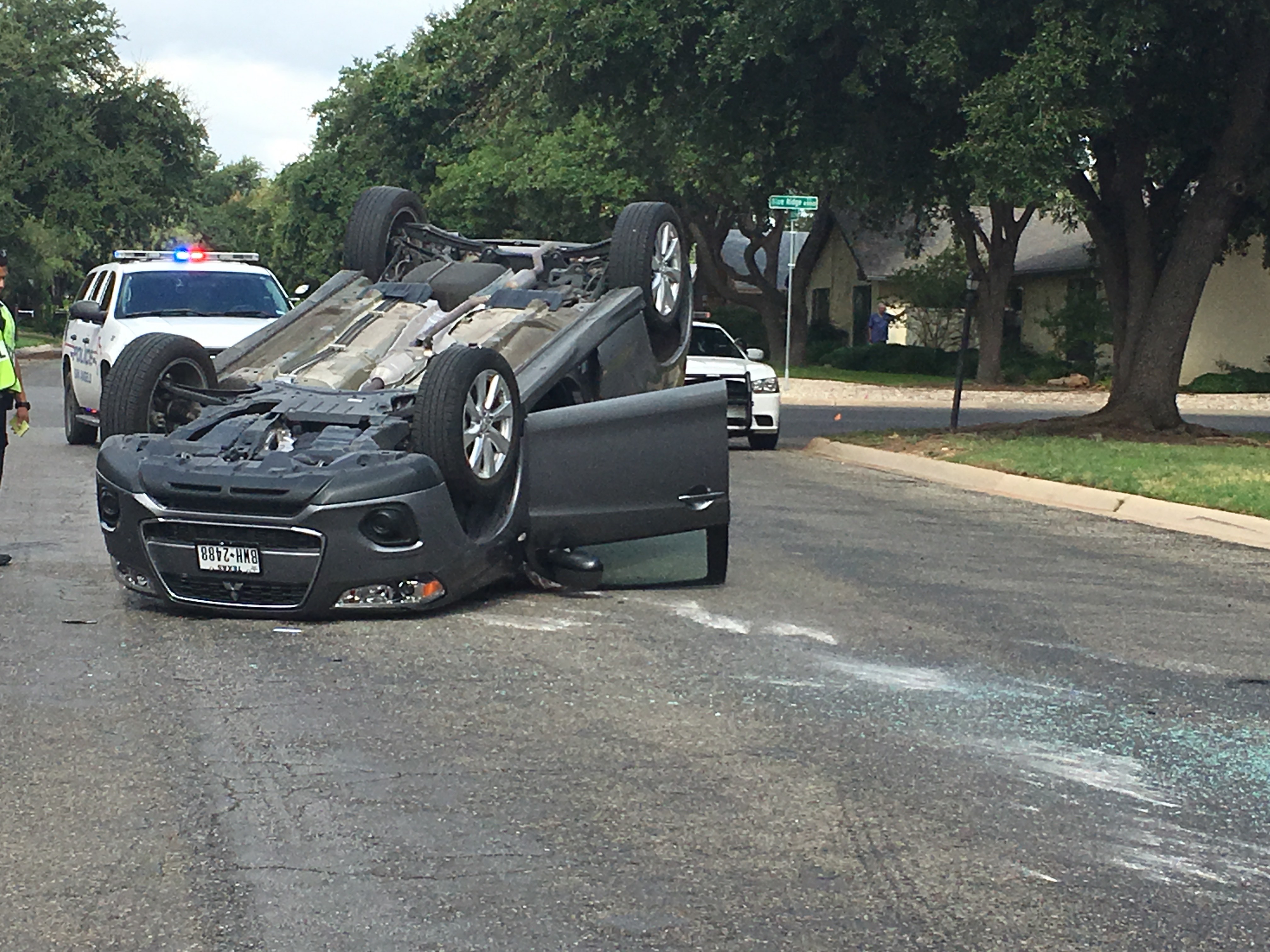 Sunday morning rollover in San Angelo. (LIVE! Photo/Stephanie Lindgren) Sunday morning rollover in San Angelo. (LIVE! Photo/Stephanie Lindgren)