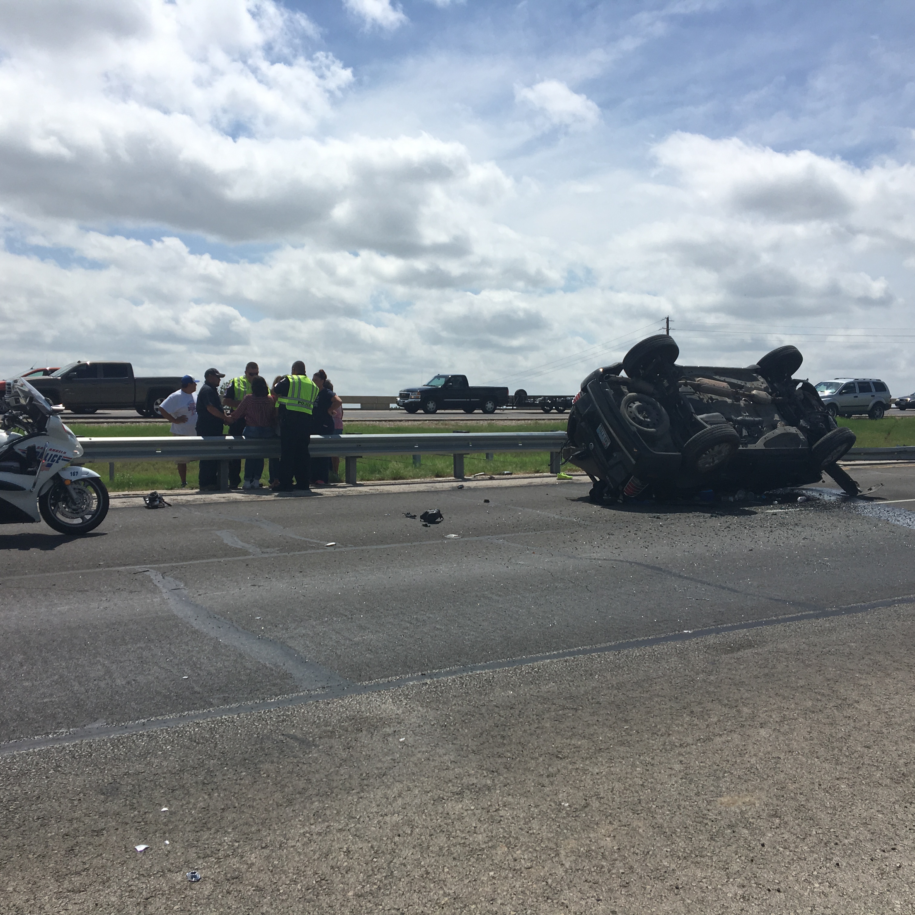 Rollover crash on Houston Harte (LIVE! Photo/Cameron Niblock) Rollover crash on Houston Harte (LIVE! Photo/Cameron Niblock)