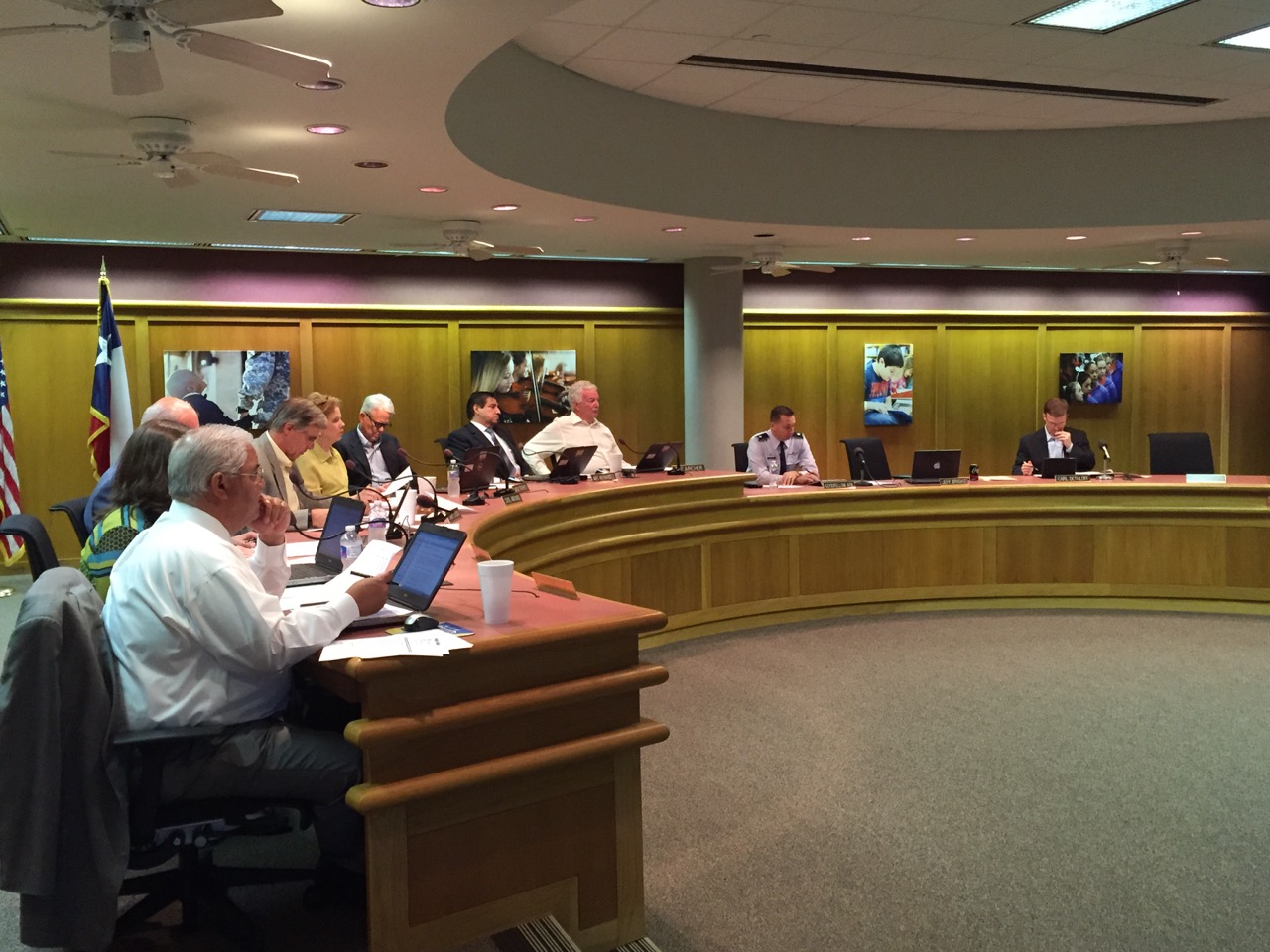 The San Angelo ISD school board. (LIVE! Photo/Joe Hyde) The San Angelo ISD school board. (LIVE! Photo/Joe Hyde)