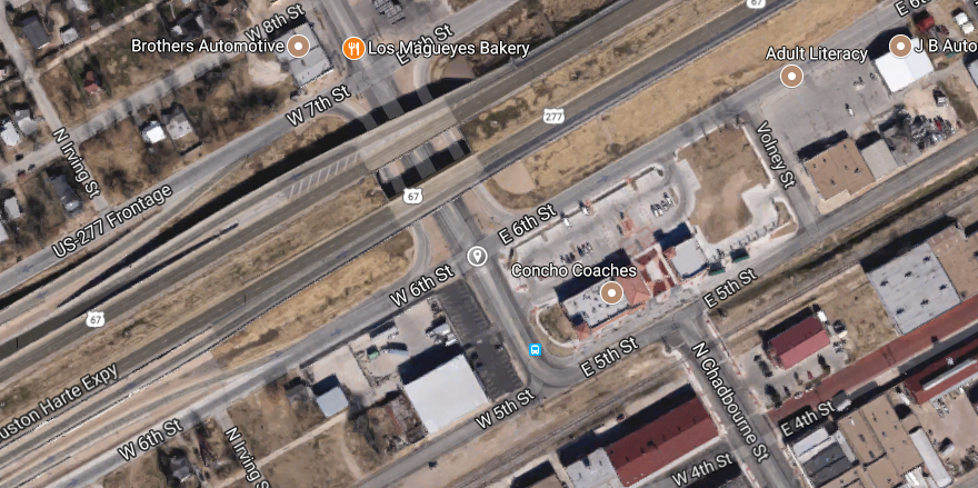 The accident occurred at the crossing of E 6th Street an N Chadbourne