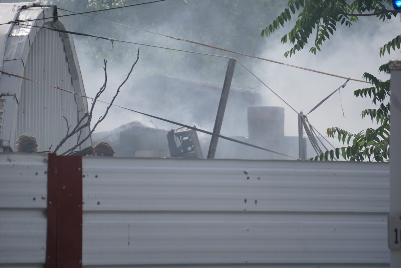 Shed fire on Spaulding Street (LIVE! Photo/Cuatro Jones)