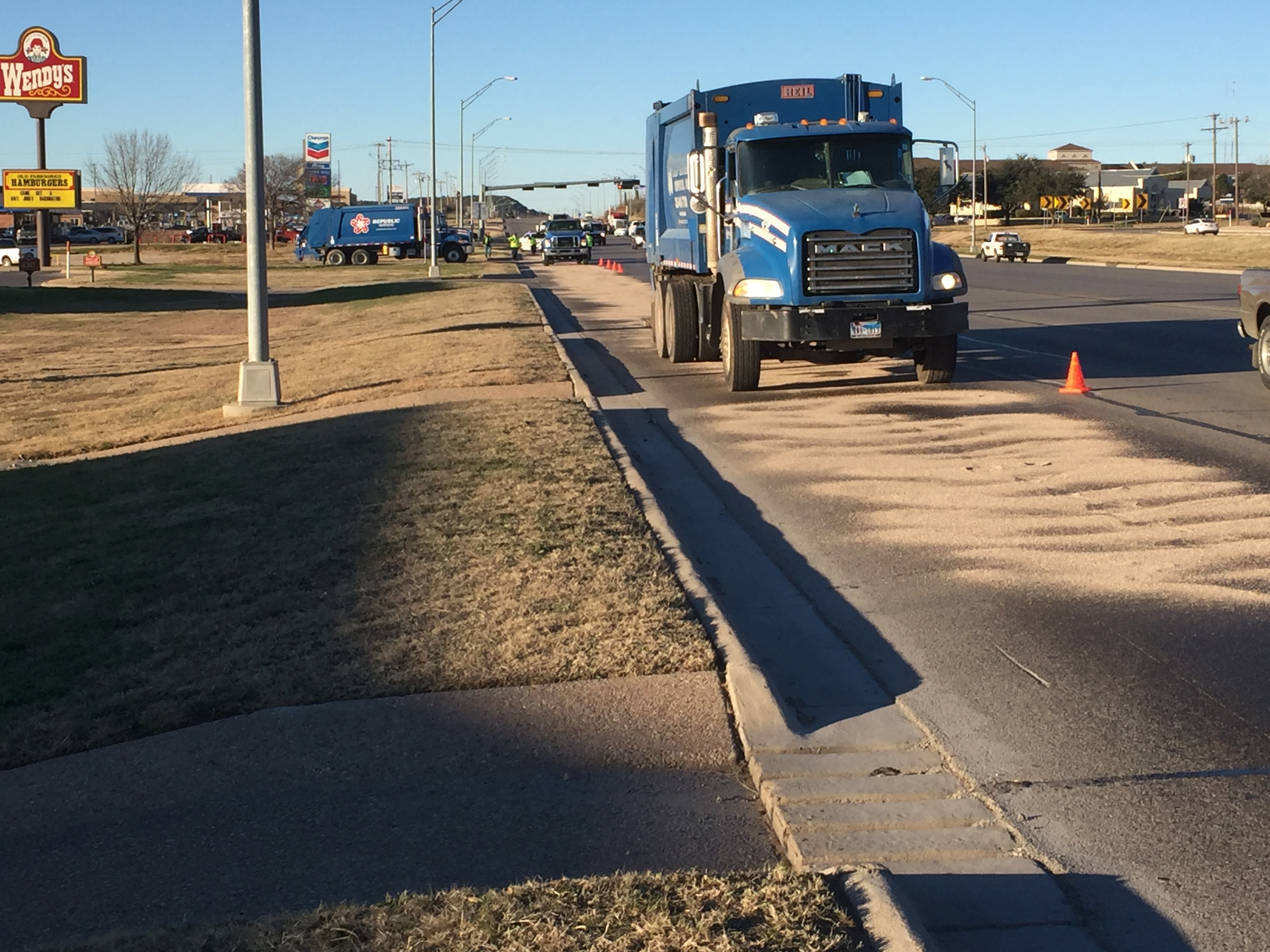 Spill on Sherwood Way (LIVE! Photo/Brittany Clark) Spill on Sherwood Way (LIVE! Photo/Brittany Clark)