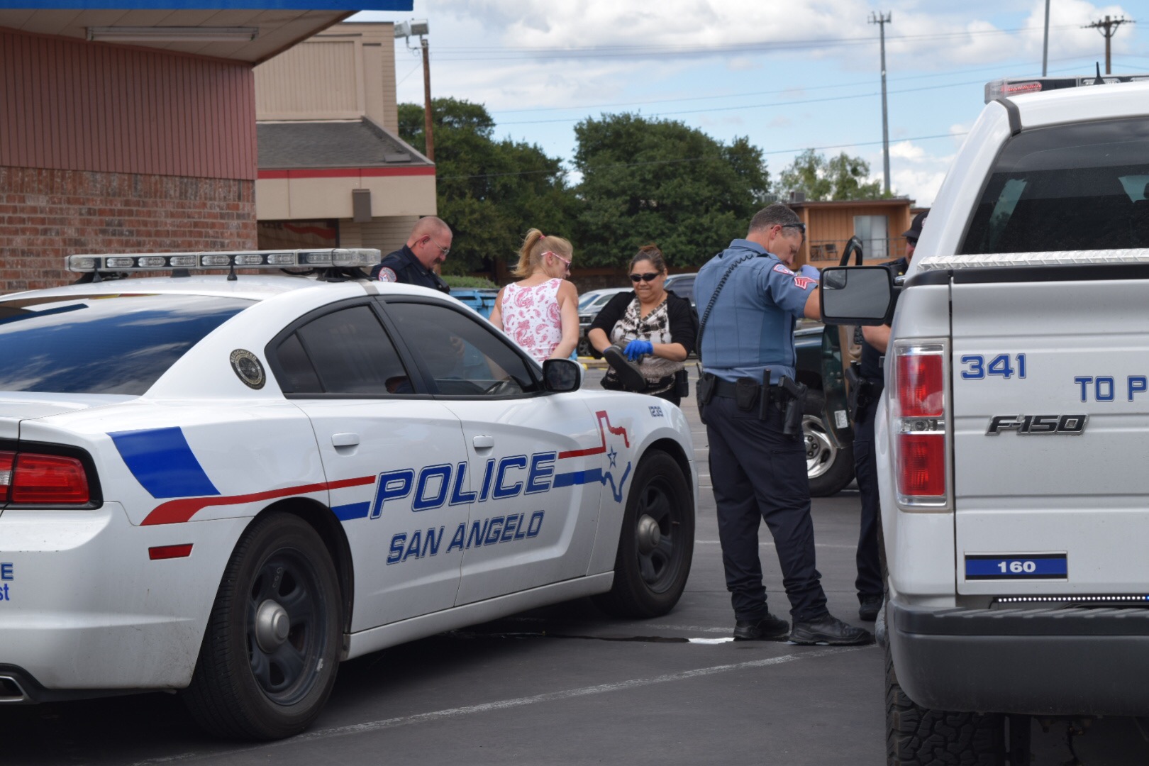 SAPD investigate a stolen vehicle. (LIVE! Photo/Sonia Ramirez) SAPD investigate a stolen vehicle. (LIVE! Photo/Sonia Ramirez)