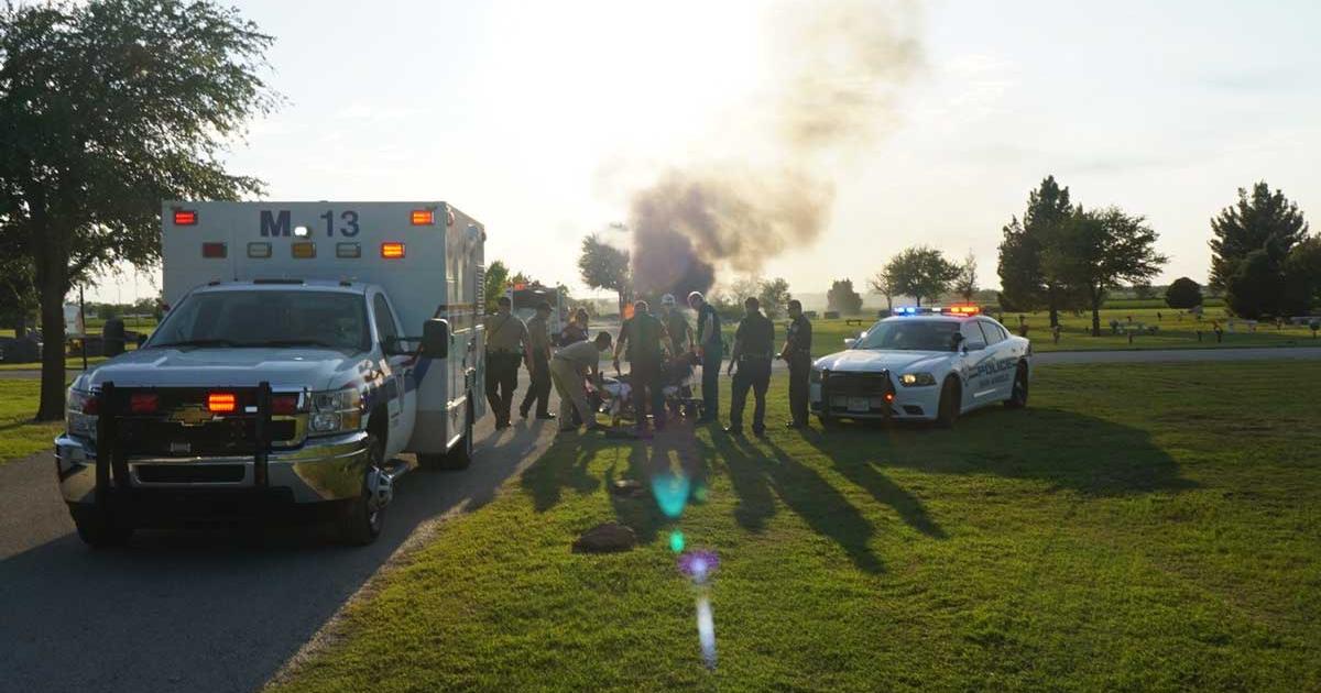 Man Sets His Pickup on Fire in Middle of Cemetery Man Sets His Pickup on Fire in Middle of Cemetery