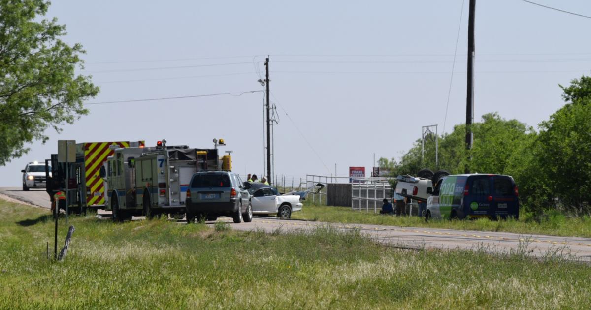 Crash on Foster Road. (LIVE! Photo/Stephanie Lindgren) Crash on Foster Road. (LIVE! Photo/Stephanie Lindgren)