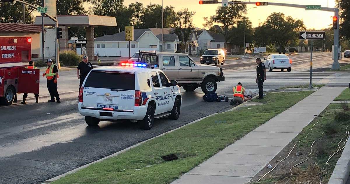 Pedestrian hit by Ford pickup on Oct. 20, 2017. (LIVE! Photo/John Basquez) Pedestrian hit by Ford pickup on Oct. 20, 2017. (LIVE! Photo/John Basquez)