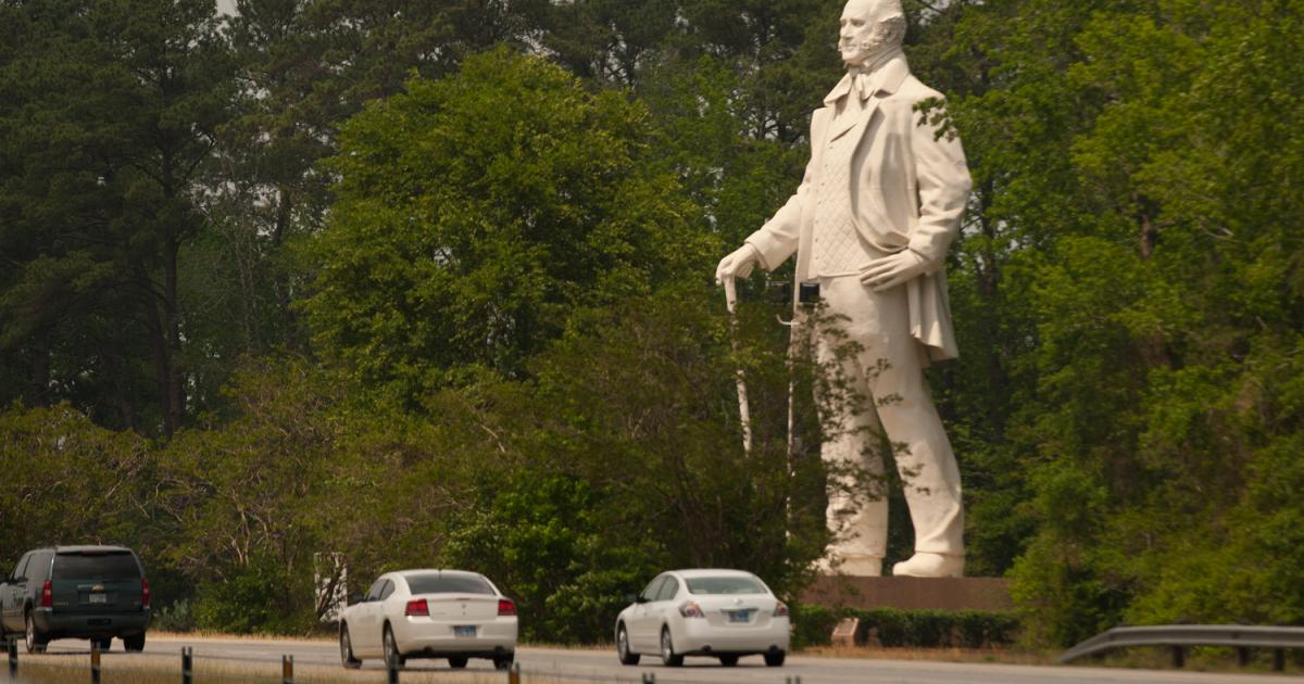 The Statue of Sam Houston near Huntsville, Texas as seen from Interstate 45. (AmericanProfile.com) The Statue of Sam Houston near Huntsville, Texas as seen from Interstate 45. (AmericanProfile.com)