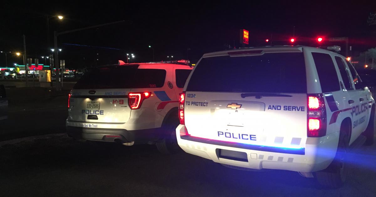 SAPD arrest two people for a stolen vehicle. (LIVE! Photo/Maura Ballard)