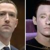 Mark Zuckerburg and Data from Star Trek NG