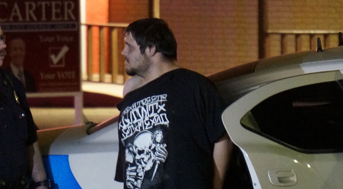 David Ray Salas was taken into custody following the pursuit and crash. (LIVE! Photo/Zoey Hanrahan) David Ray Salas was taken into custody following the pursuit and crash. (LIVE! Photo/Zoey Hanrahan)
