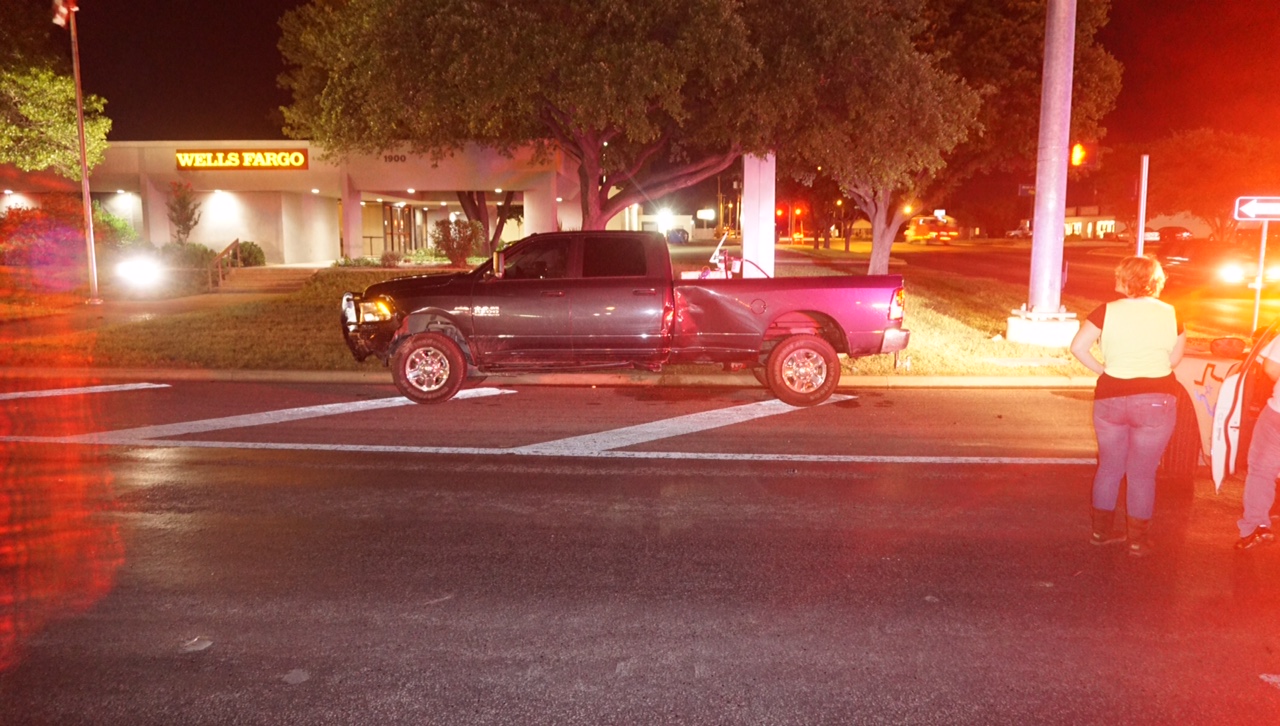 The Ram 2500 4x4 damage. (LIVE! Photo/John Basquez) The Ram 2500 4x4 damage. (LIVE! Photo/John Basquez)
