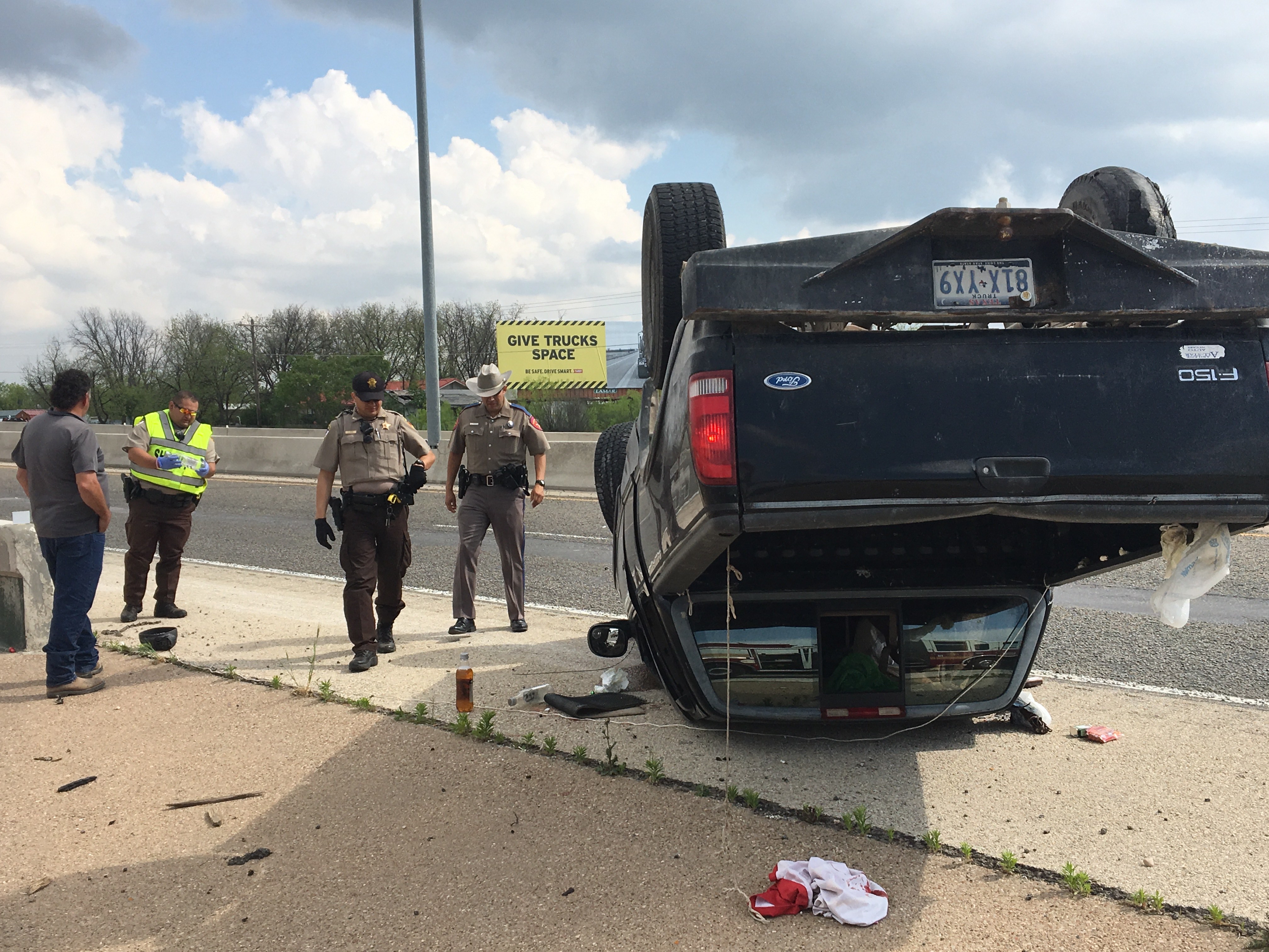 Crash on US 87 (LIVE! Photo/Cameron Niblock)