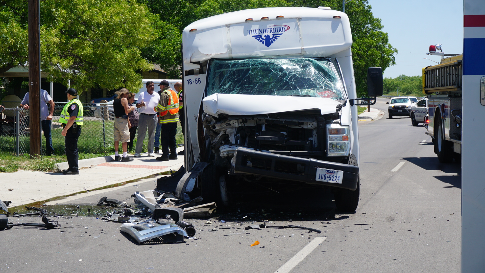 Several injuries are reported after a crash involving a transit bus. (LIVE! Photo/Stephanie Lindgren) Several injuries are reported after a crash involving a transit bus. (LIVE! Photo/Stephanie Lindgren)