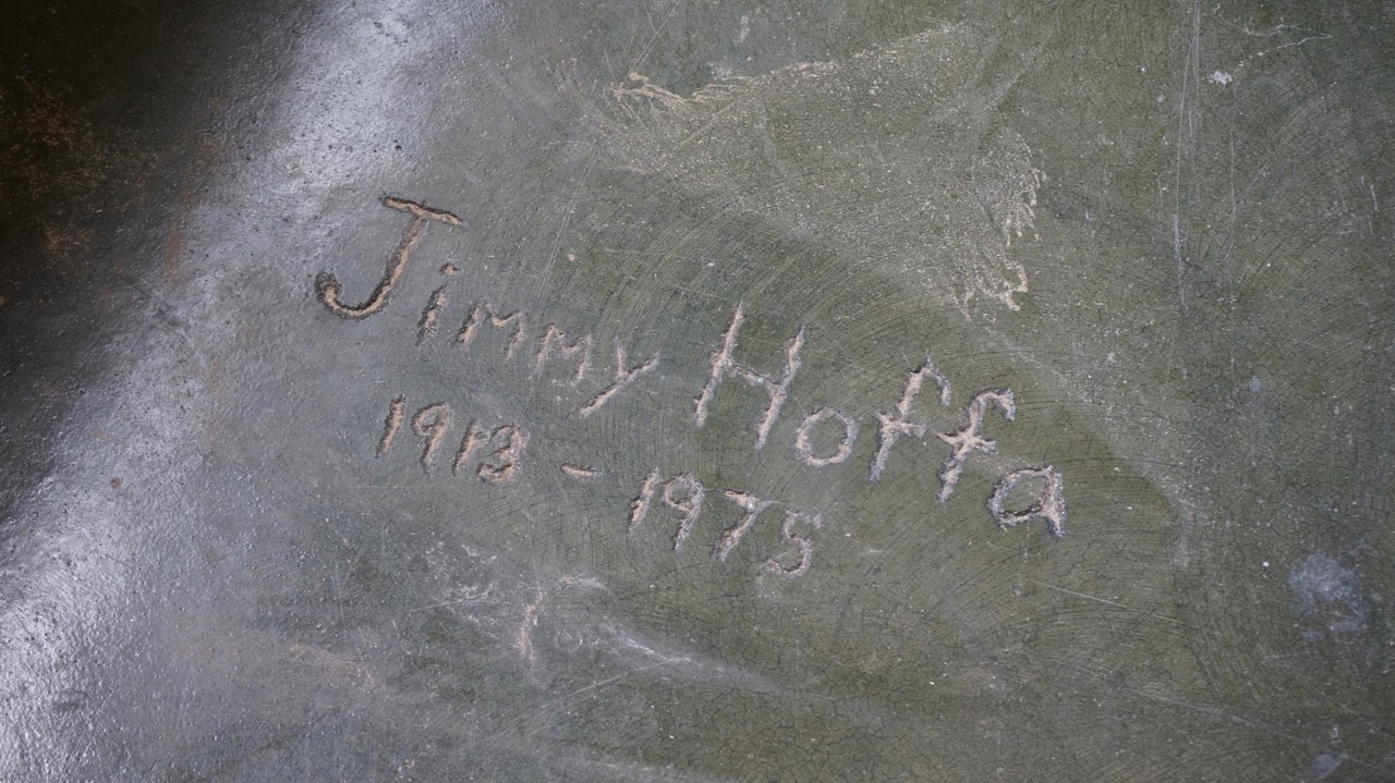 The Jimmy Hoffa mystery will be explored once the restaurant opens in mid-August. (LIVE! Photo/Joe Hyde) The Jimmy Hoffa mystery will be explored once the restaurant opens in mid-August. (LIVE! Photo/Joe Hyde)