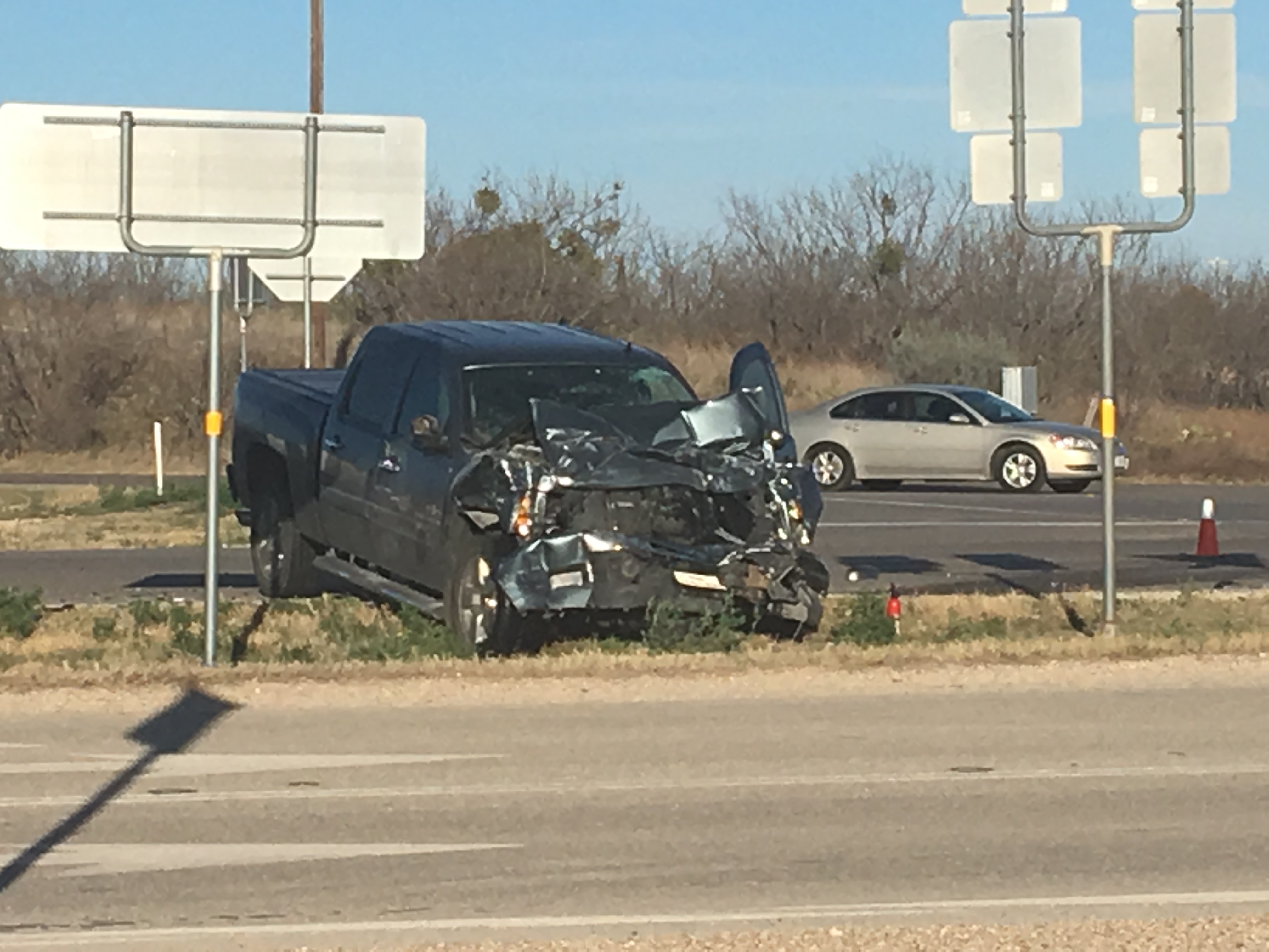Collision on US 277 (San Angelo LIVE! Photo/Joe Hyde) Collision on US 277 (San Angelo LIVE! Photo/Joe Hyde)
