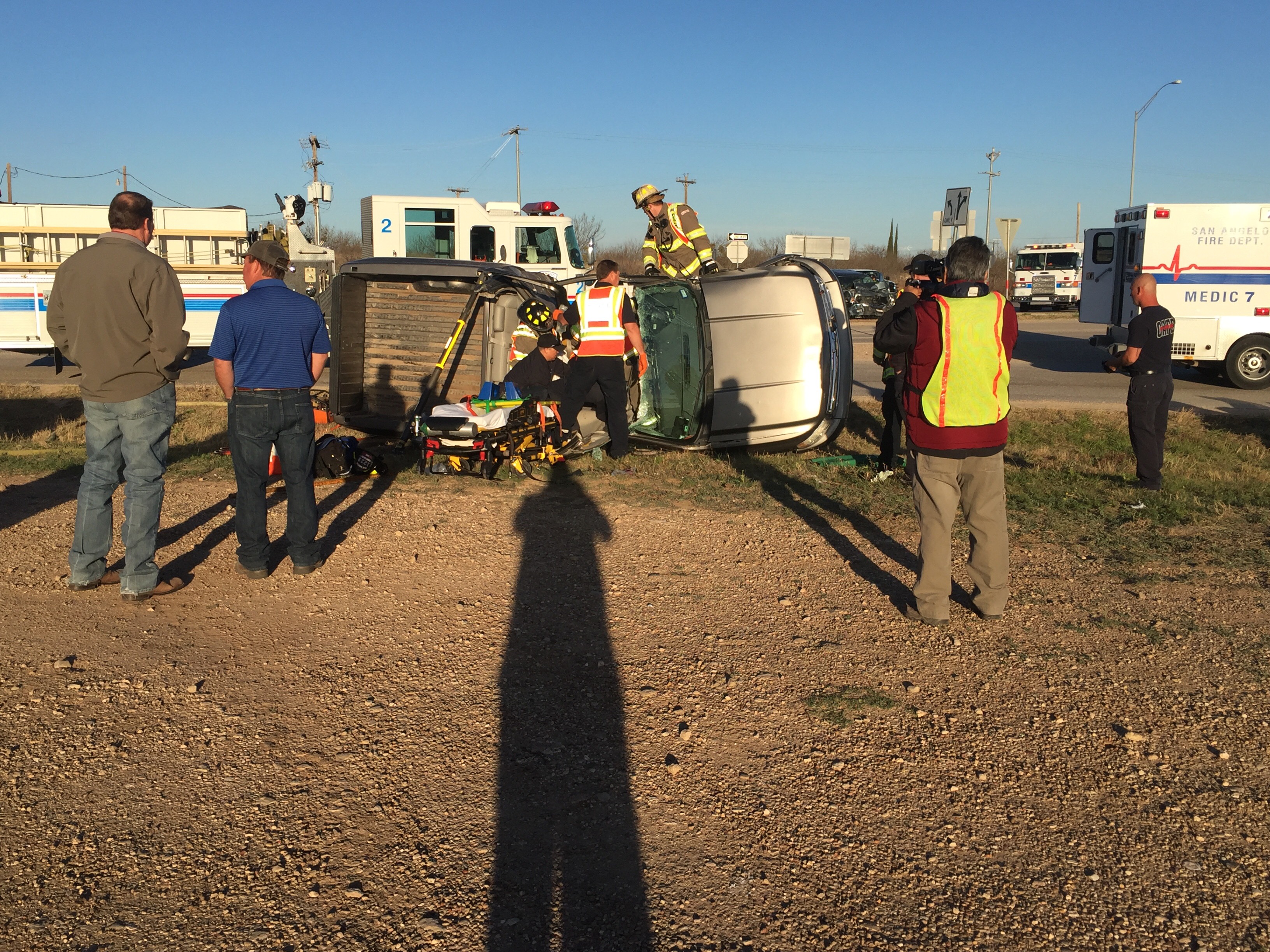 Collision on US 277 (San Angelo LIVE! Photo/Joe Hyde) Collision on US 277 (San Angelo LIVE! Photo/Joe Hyde)