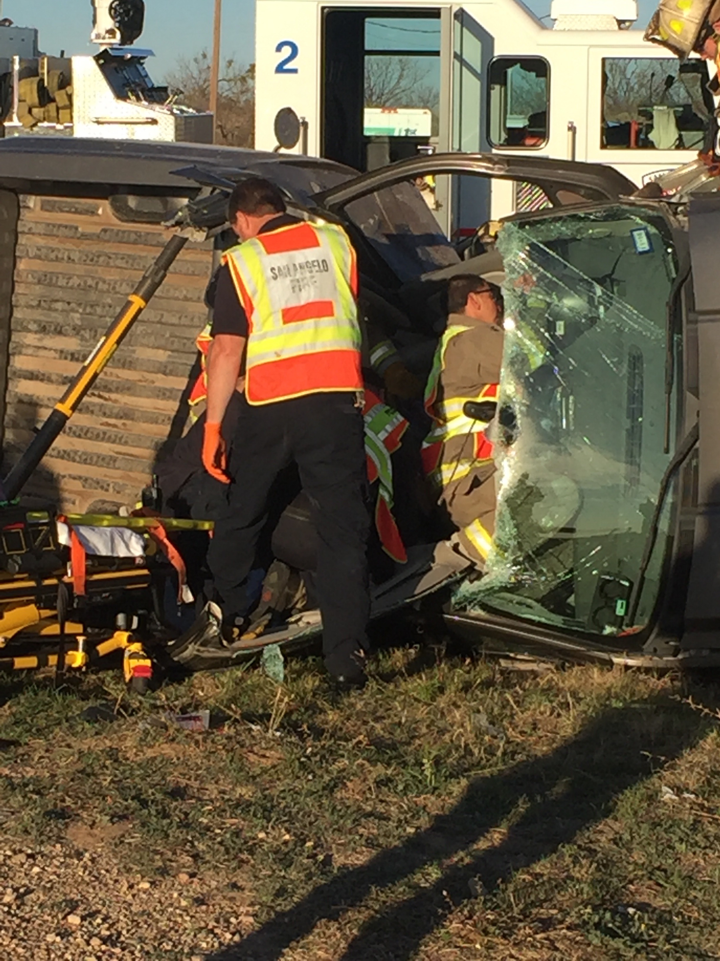 Collision on US 277 (San Angelo LIVE! Photo/Joe Hyde) Collision on US 277 (San Angelo LIVE! Photo/Joe Hyde)