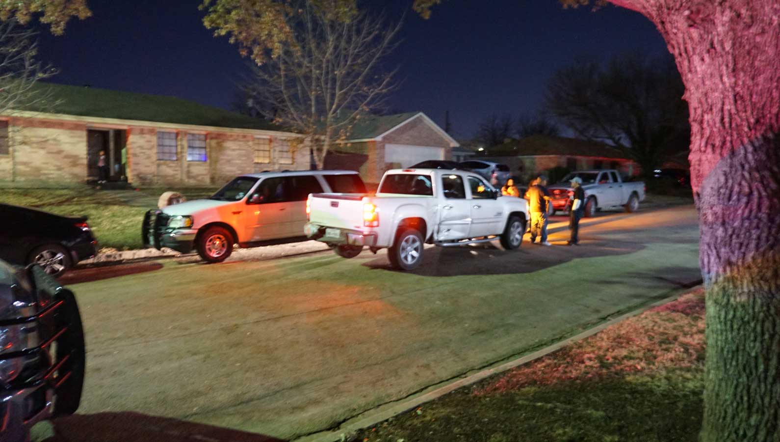 Hit-and-run suspect's pickup. (LIVE! Photo/John Basquez) Hit-and-run suspect's pickup. (LIVE! Photo/John Basquez)