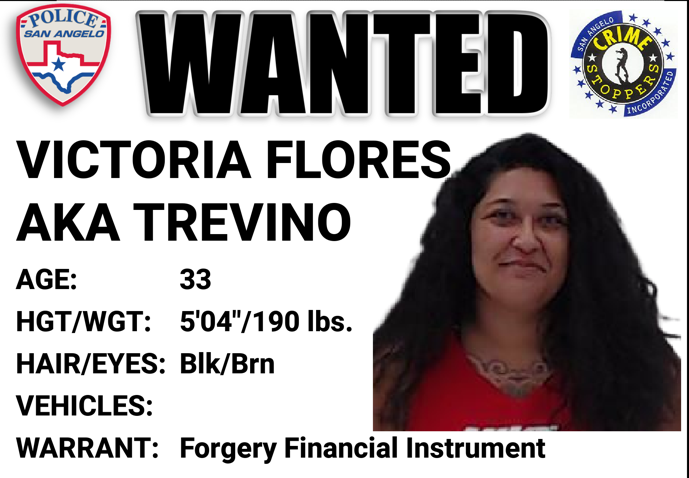 Victoria Flores AKA Trevino's Wanted Poster Victoria Flores AKA Trevino's Wanted Poster