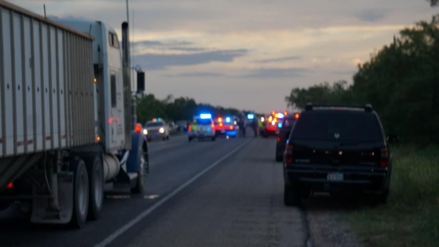 Fatal crash on U.S. 67 south, near the Tom Green County line on June 7, 2014. (LIVE! Photo/John Basquez)