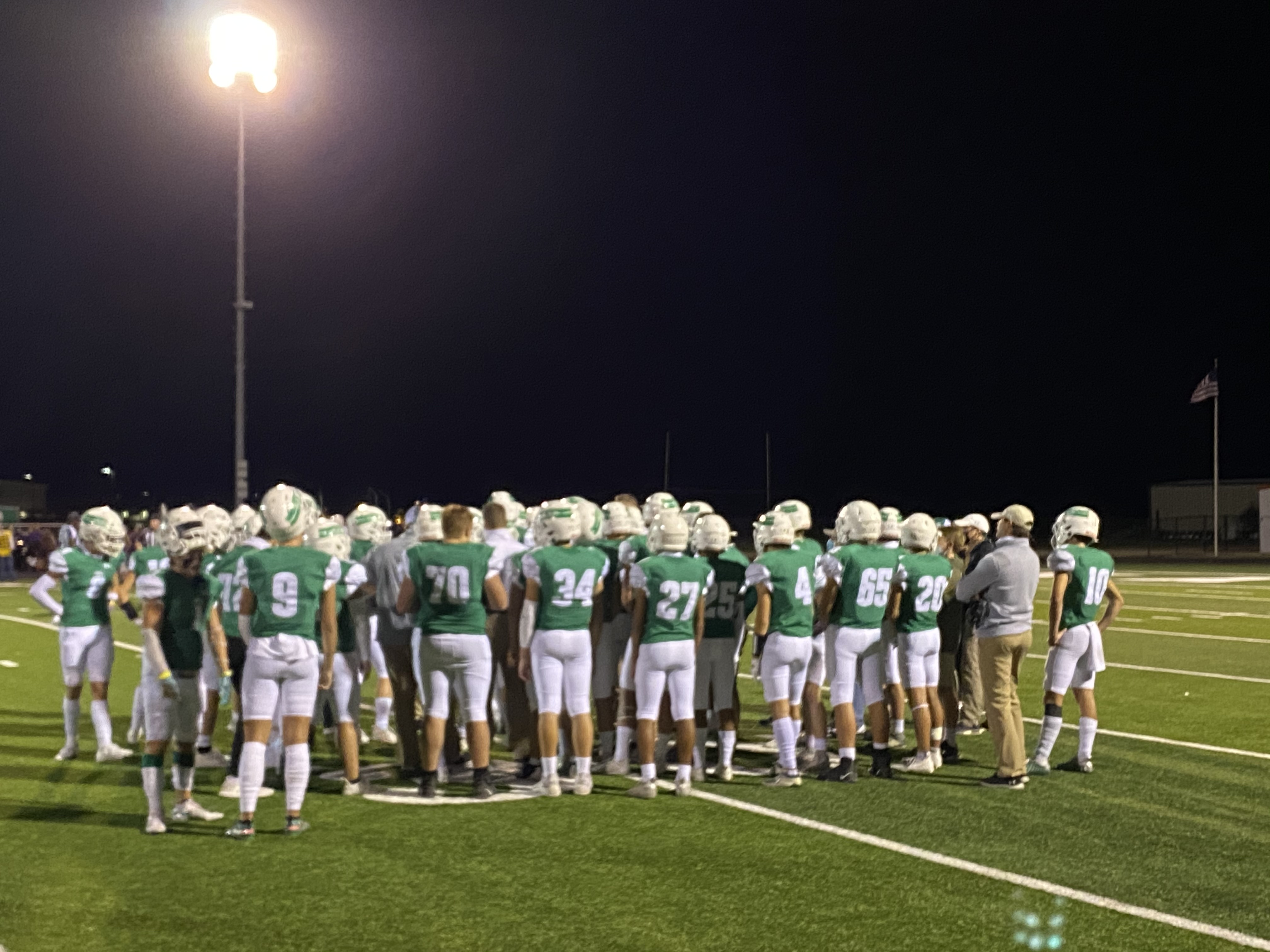 The Wall Hawks take the field at home on Nov. 6, 2020 (LIVE! Photo/Brent Blinka)