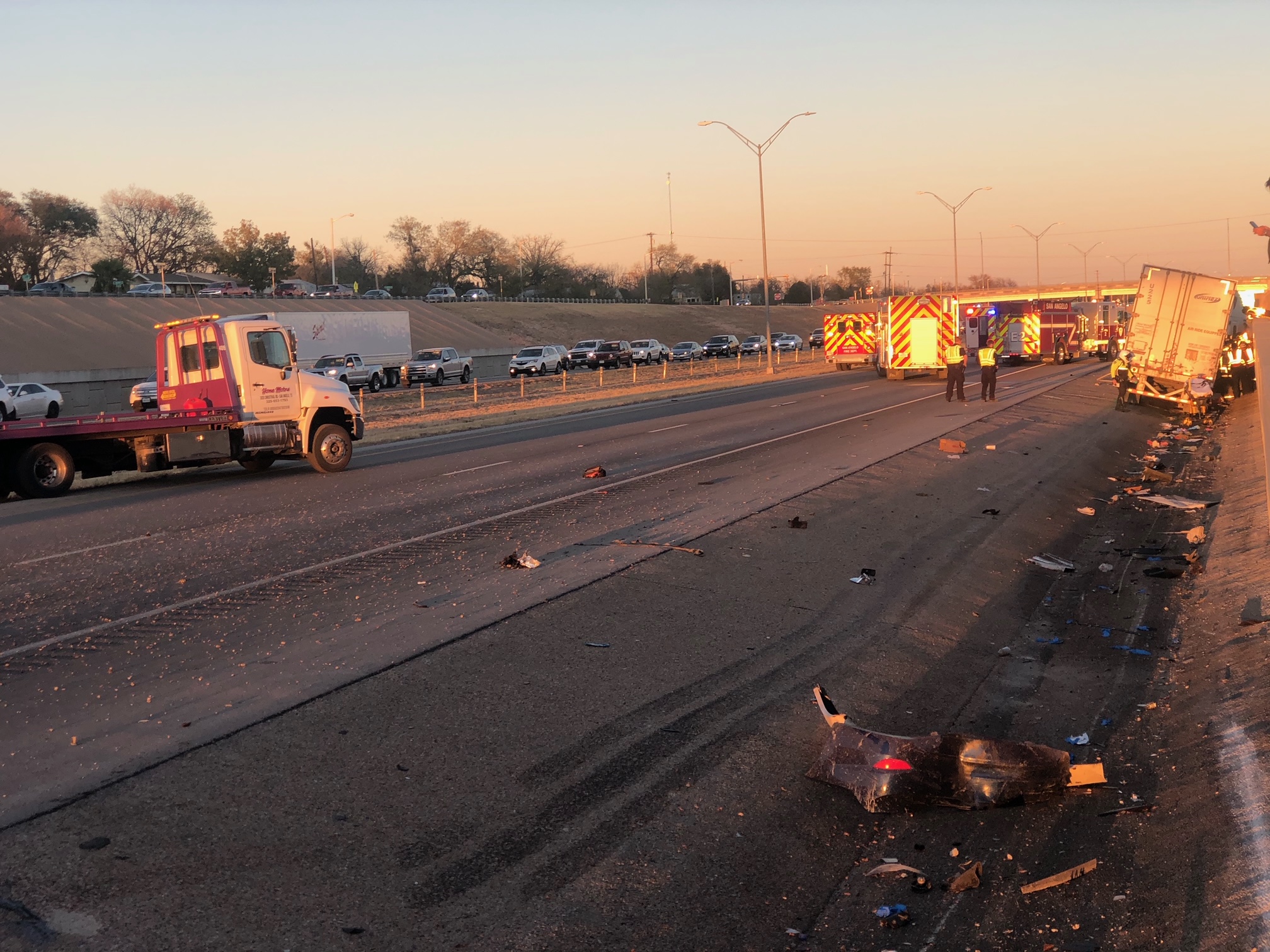 Woman Trapped in Vehicle Crushed by Big Rig in Horrific Crash