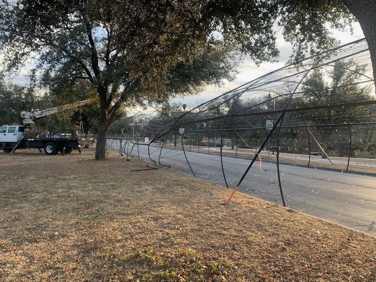 Car Crash Takes Out Part of the Downtown Christmas Light Tour