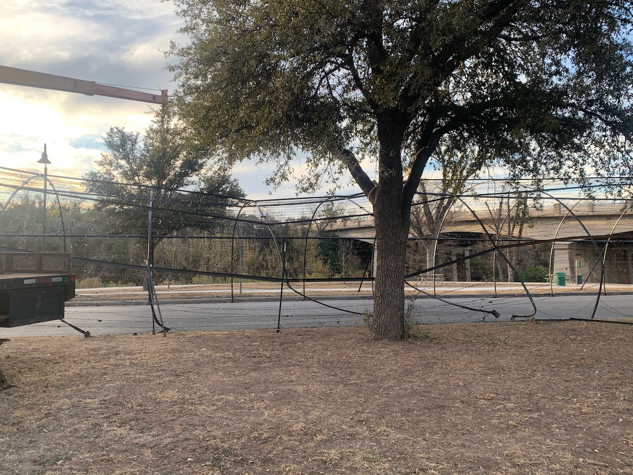 Car Crash Takes Out Part of the Downtown Christmas Light Tour